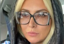 فریبا نادری با عینک عجیب ظاهر شد! / این بازیگر با این عینک خود را سوژه فضای مجازی کرد