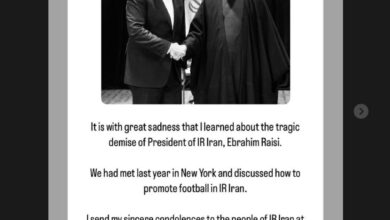 عکس واکنش رئیس فیفا به اظهارات رئیس جمهور